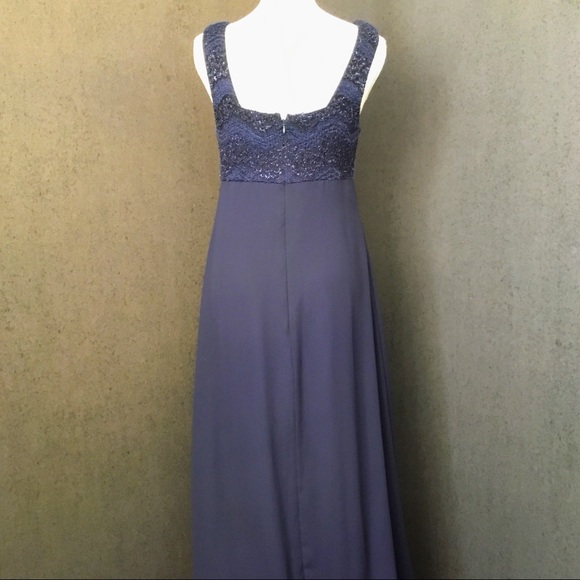 Women’s Navy Blue Evening Gown Size 8 - Picture 2 of 4